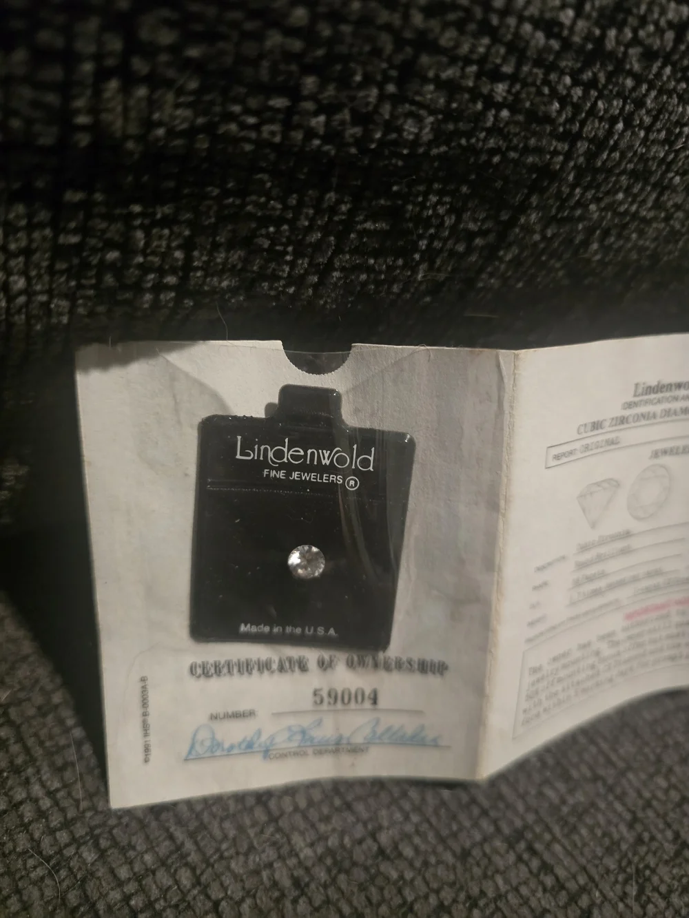 Lindenwold Fine Jewelers | 1 Carat Simulated Diamond W/ Certificate